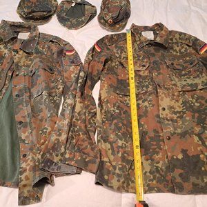 German field shirts and caps